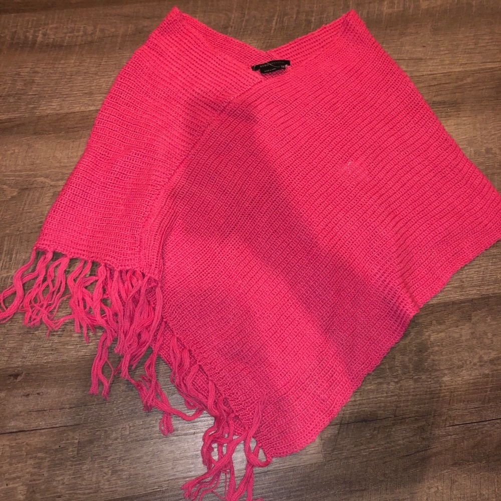 Pink Shrug Poncho